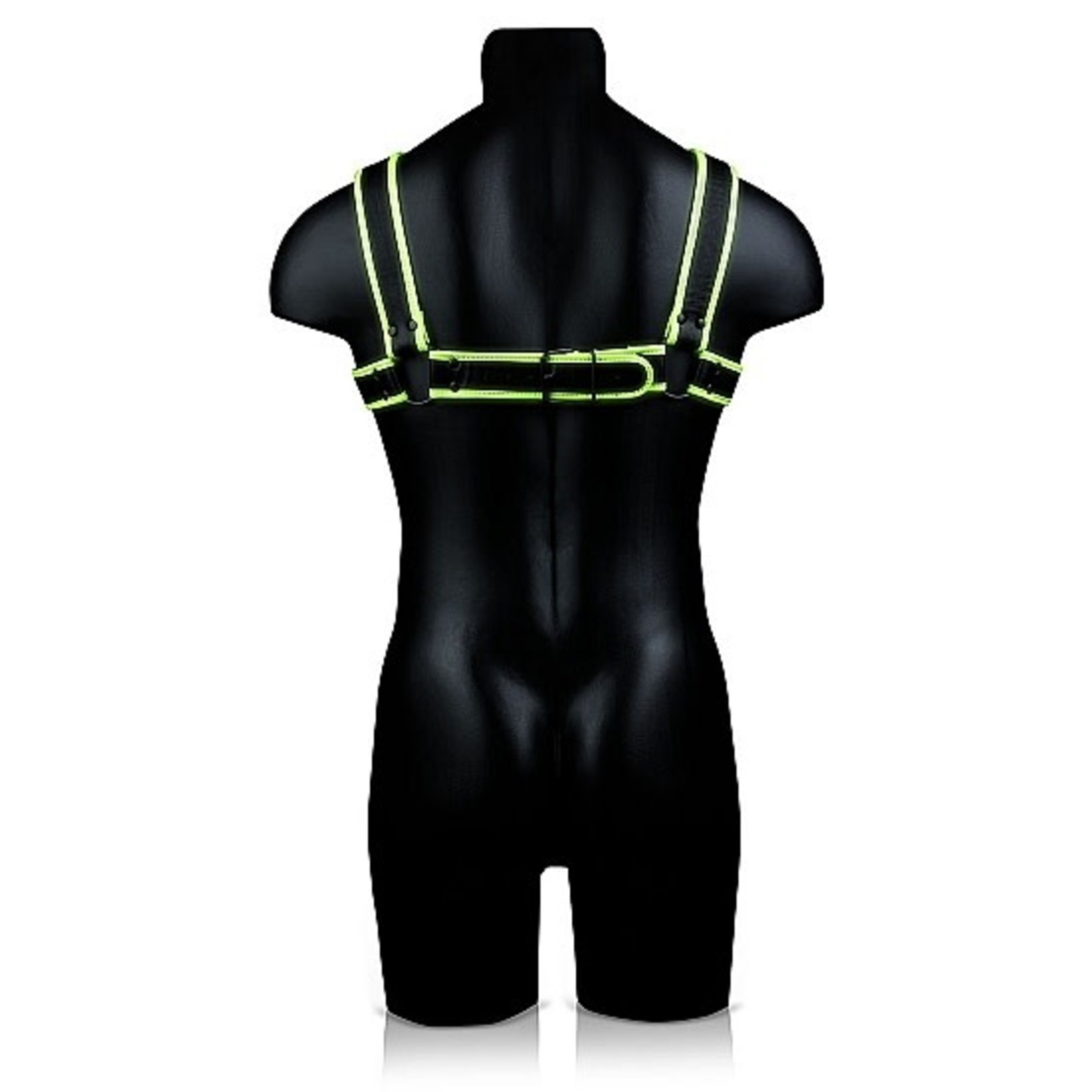 OUCH OUCH! GLOW IN THE DARK BULLDOG HARNESS L/XL