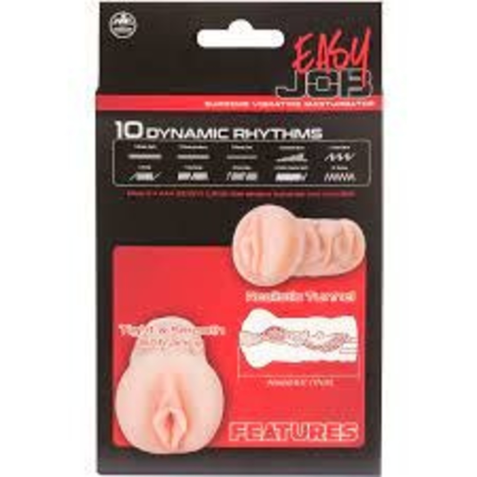 EASY JOB 6.5" SUPREME VIBRATING MASTURBATOR - RUTH