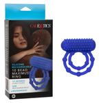 CALEXOTICS SILICONE RECHARGEABLE 10 BEAD MAXIMUS RING