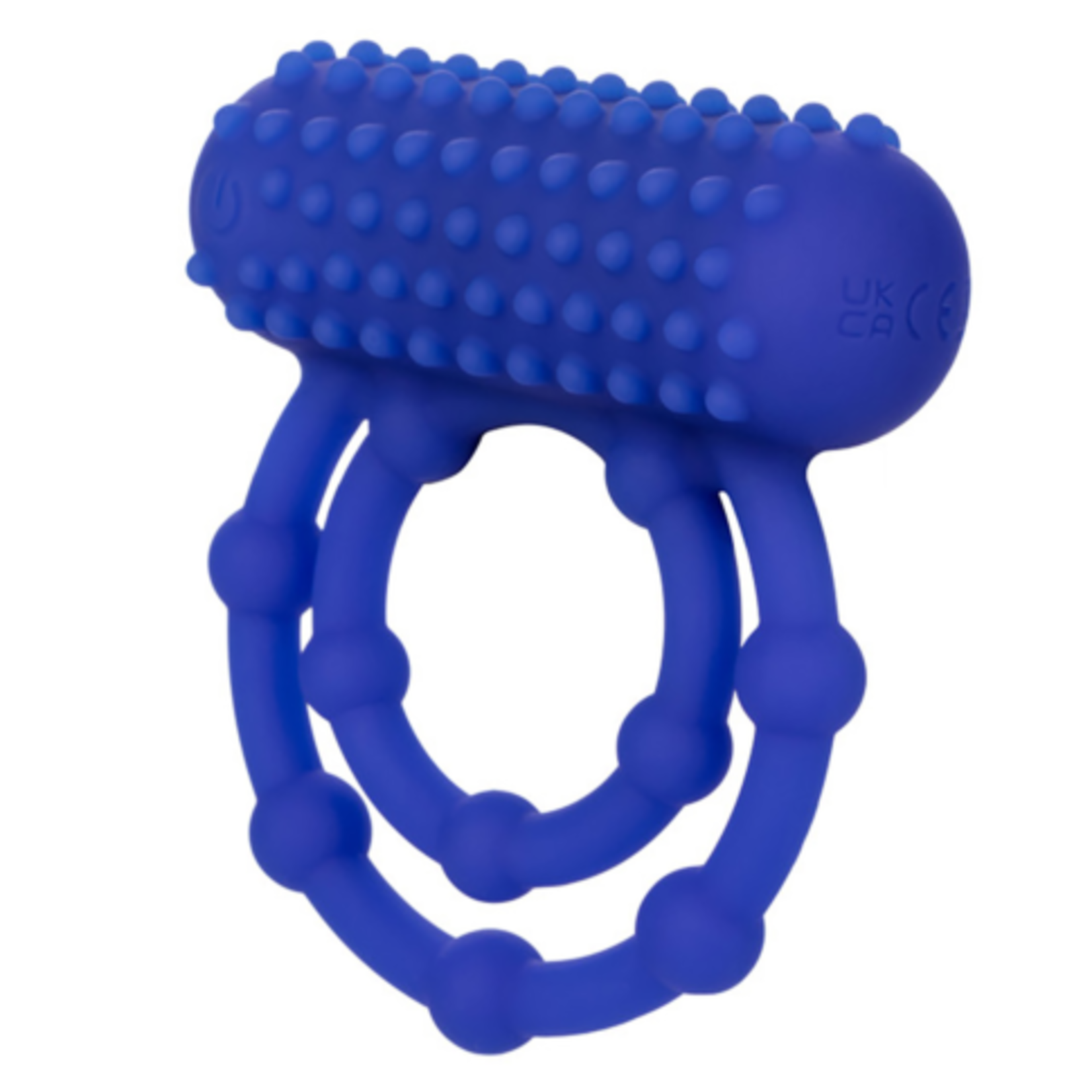 CALEXOTICS SILICONE RECHARGEABLE 10 BEAD MAXIMUS RING