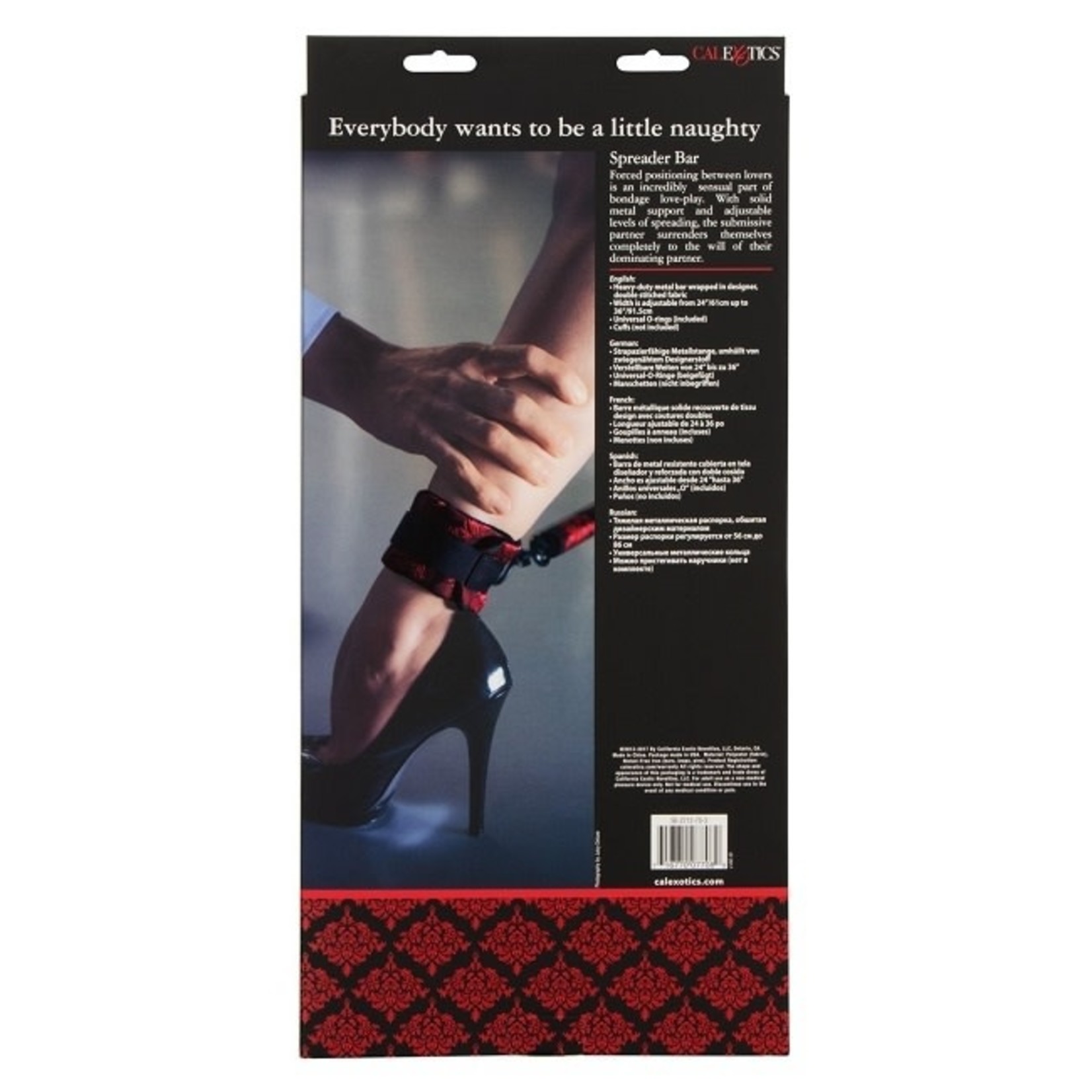 CALEXOTICS SCANDAL SPREADER BAR - RED