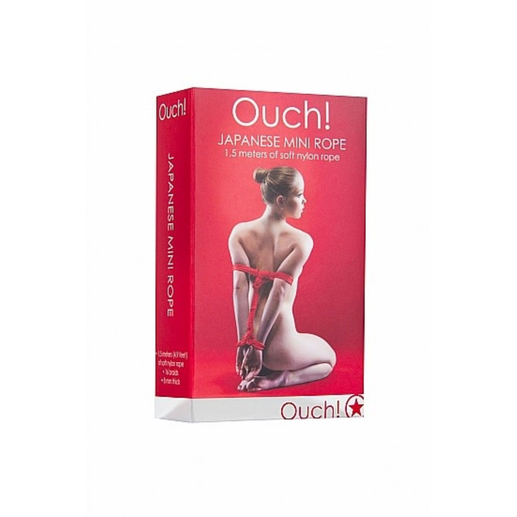OUCH SHOTS - OUCH! - JAPANESE MINI ROPE - 1,5M - RED