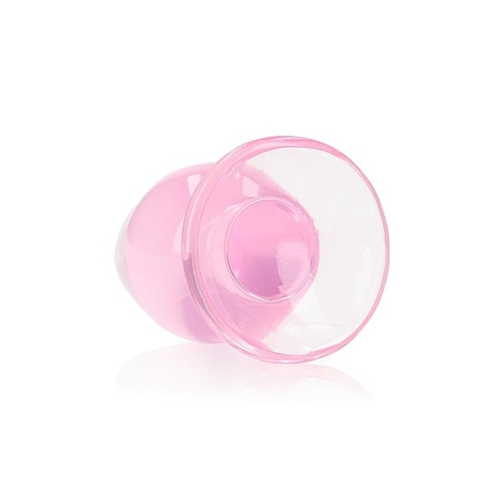 SHOTS REALROCK CRYSTAL CLEAR JELLY 3.5 INCH BUTT PLUG