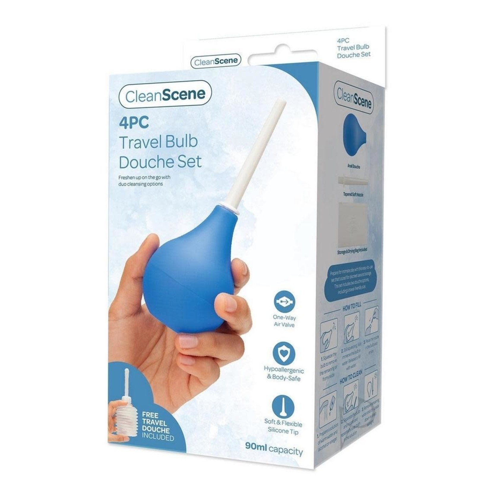 CLEAN SCENE TRAVEL DOUCHE SET