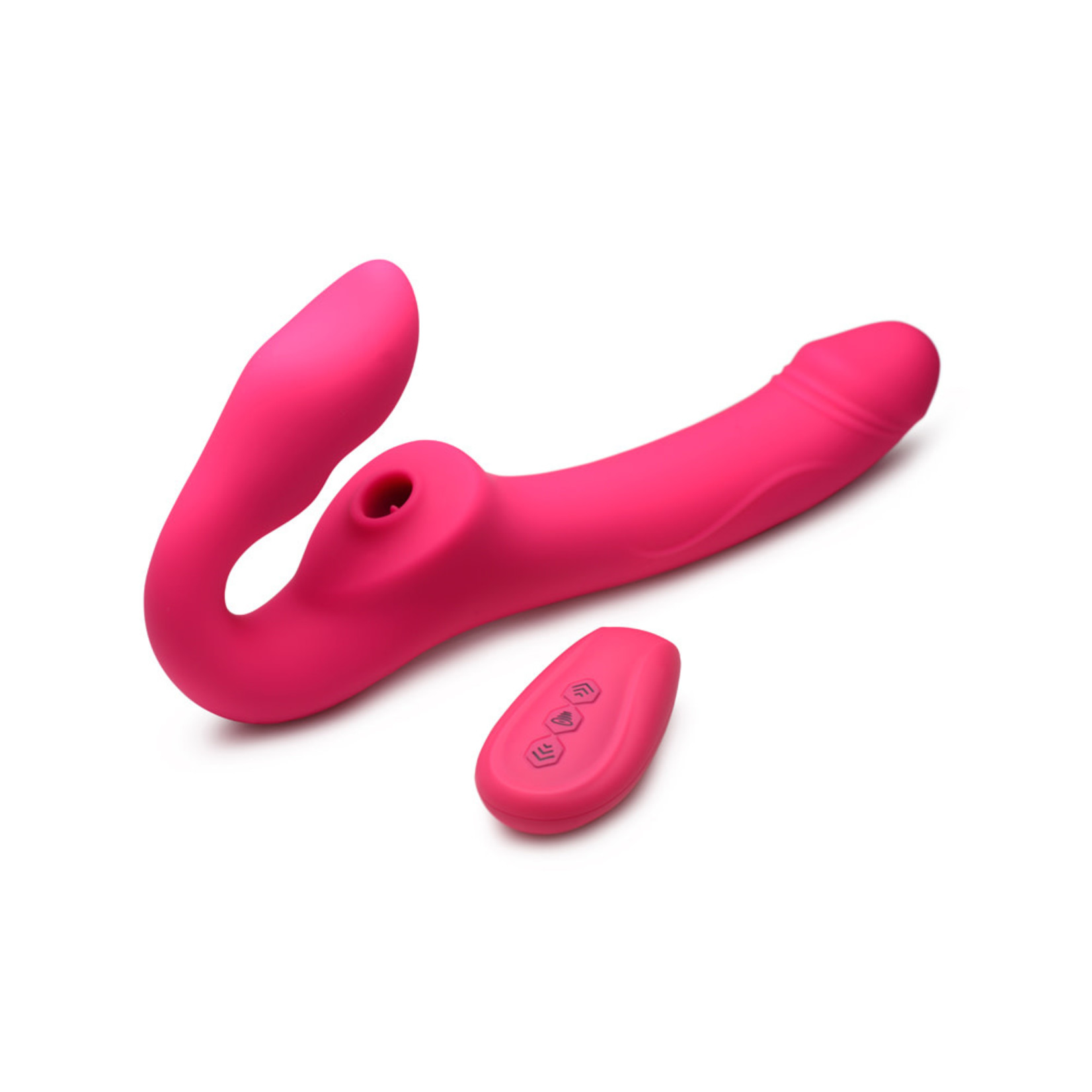 XR BRANDS STRAP U MIGHTY LICKER STRAPLESS STRAP-ON VIBE