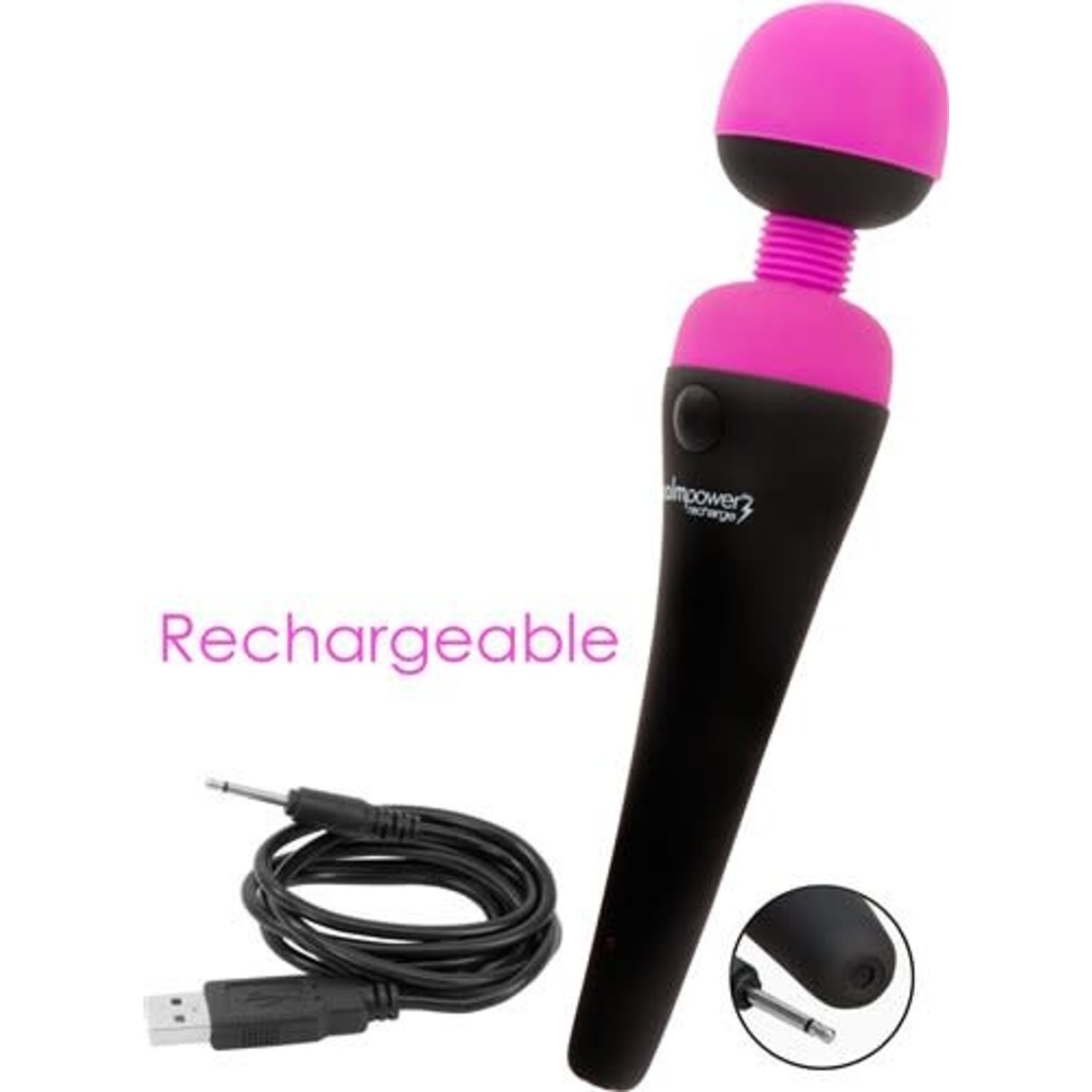 PALMPOWER RECHARGE WATERPROOF PERSONAL MASSAGER