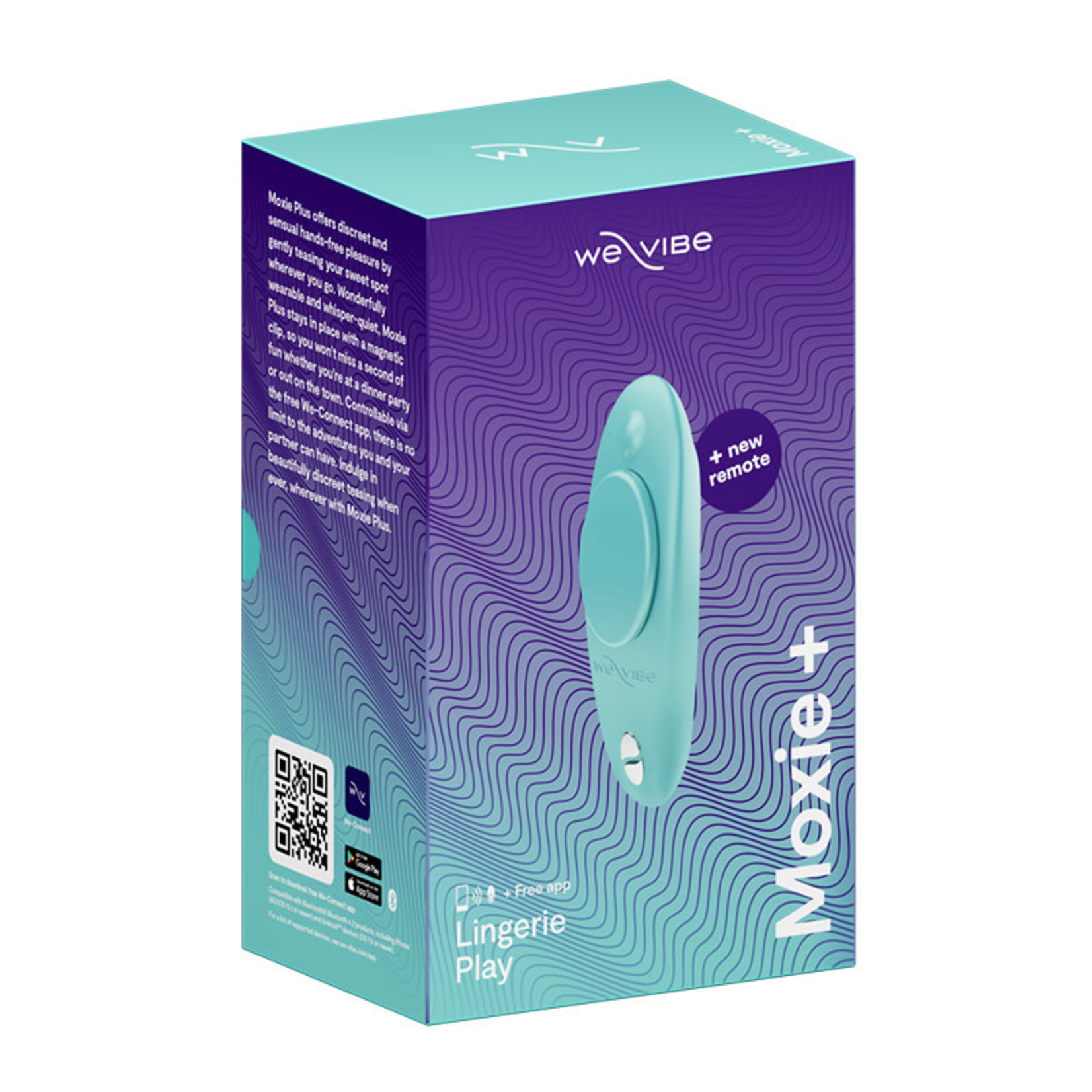 WE-VIBE WE-VIBE MOXIE+ - WEARABLE CLITORAL VIBRATOR - AQUA