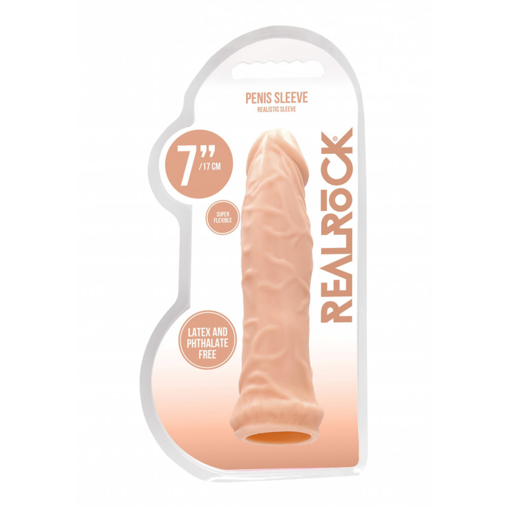 SHOTS REALROCK PENIS SLEEVE 6 INCH EXTENDER