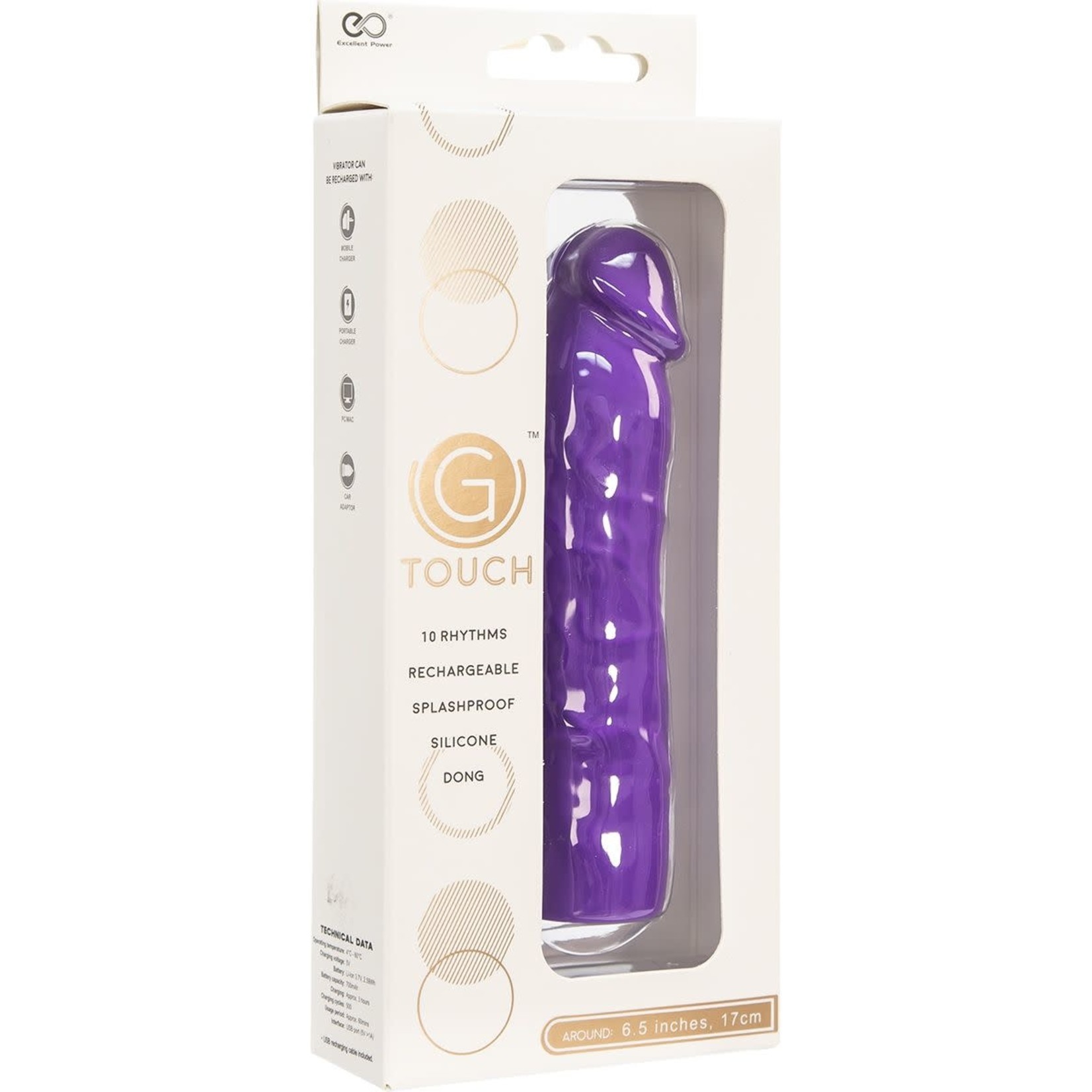 G-TOUCH RECHARGEABLE SILICONE DONG
