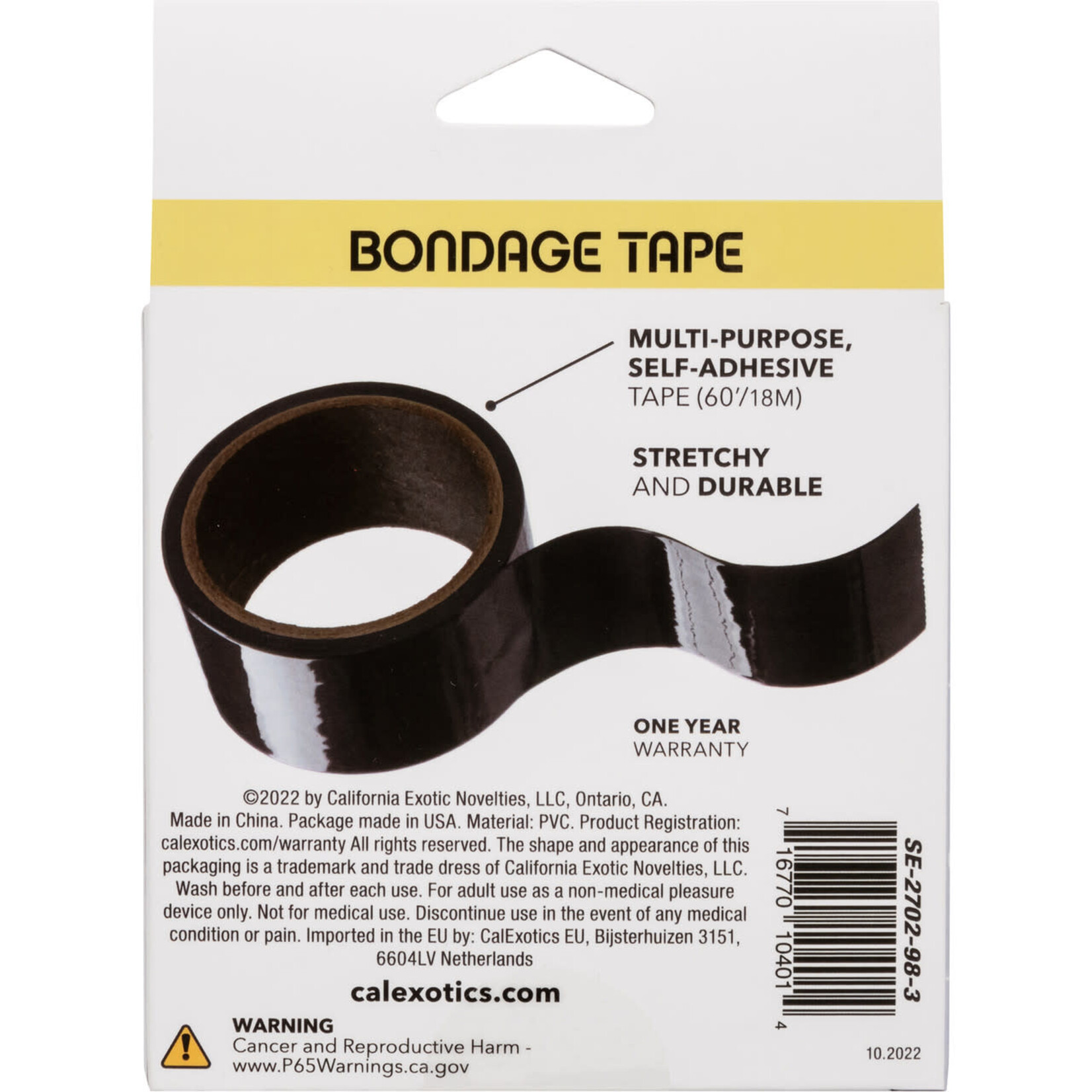 CALEXOTICS BOUNDLESS BONDAGE TAPE - BLACK