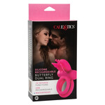 CALEXOTICS COUPLE'S ENHANCERS SILICONE RECHARGEABLE BUTTERFLY DUAL RING