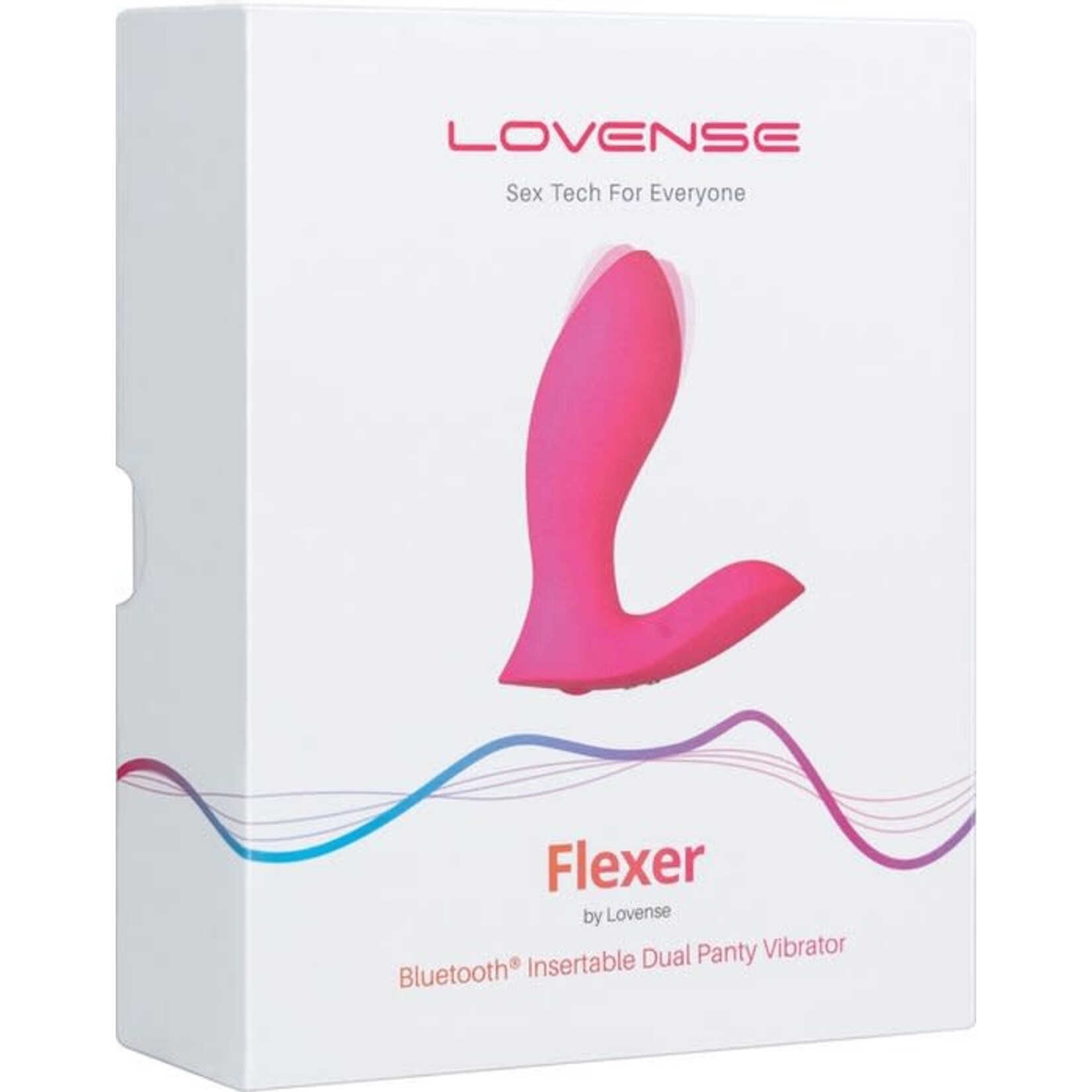 LOVENSE LOVENSE - FLEXER - BLUETOOTH INSERTABLE DUAL PANTY VIBRATOR - PINK