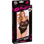 PINK LIPSTICK PINK LIPSTICK ALL ACCESS PASS BODYSTOCKING - BLACK - PLUS SIZE