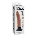 KING COCK KING COCK 7 INCH VIBRATING SUCTION CUP DILDO