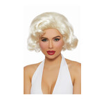 DREAMGIRL LINGERIE DREAMGIRL -  ADJUSTABLE RETRO MOVIE STAR WIG PLATINUM BLOND O/S