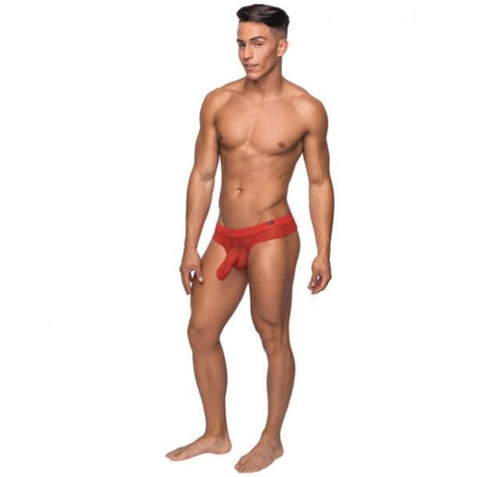 MALE POWER MALE POWER -  HOSE THONG RED L/XL