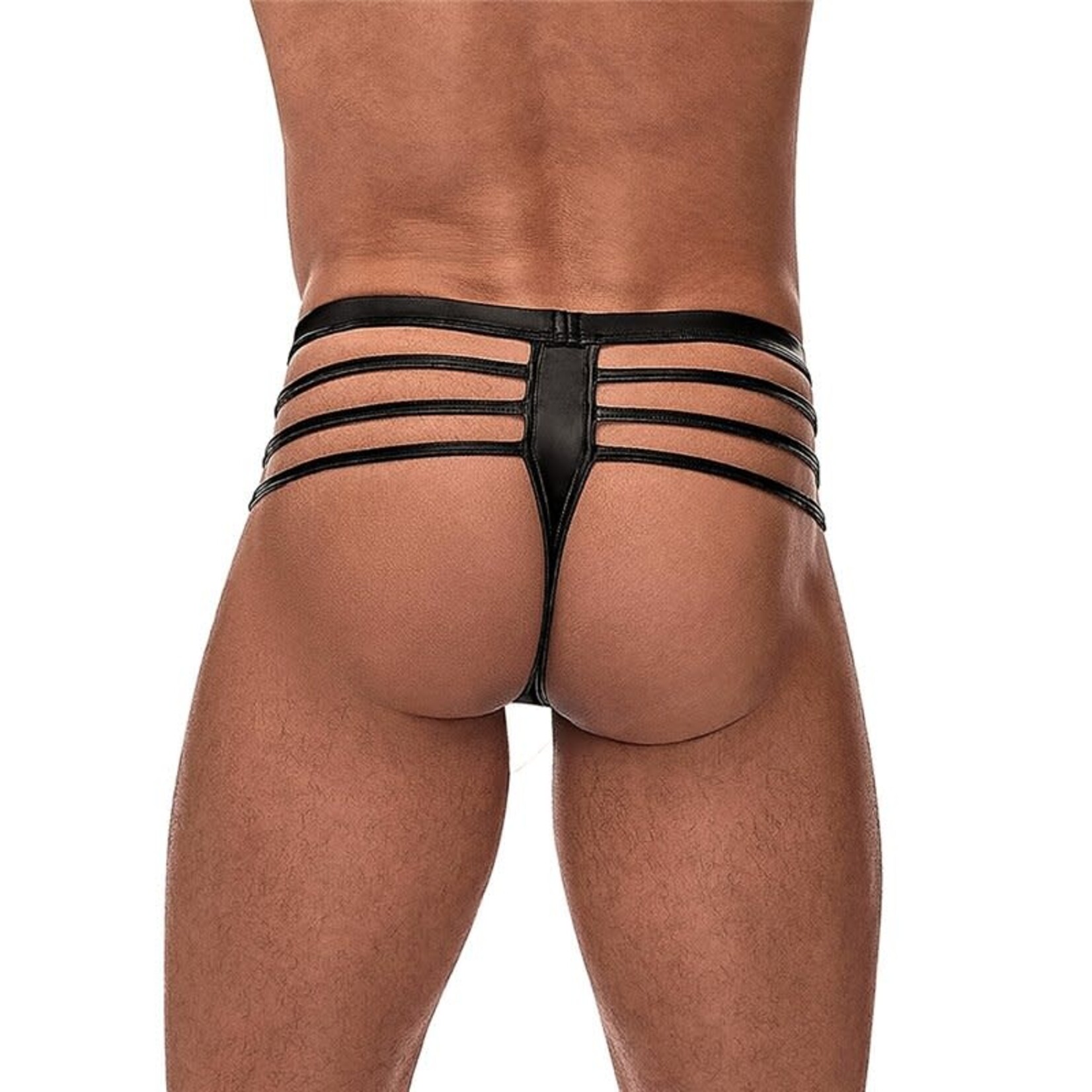 MALE POWER MALE POWER -  CAGE MATTE THONG BLACK L/XL