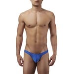 MALE POWER MALE POWER -  SILK KNIT MINI POUCH THONG COBALT M