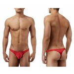 MALE POWER MALE POWER -  SILK KNIT MINI POUCH THONG RED L