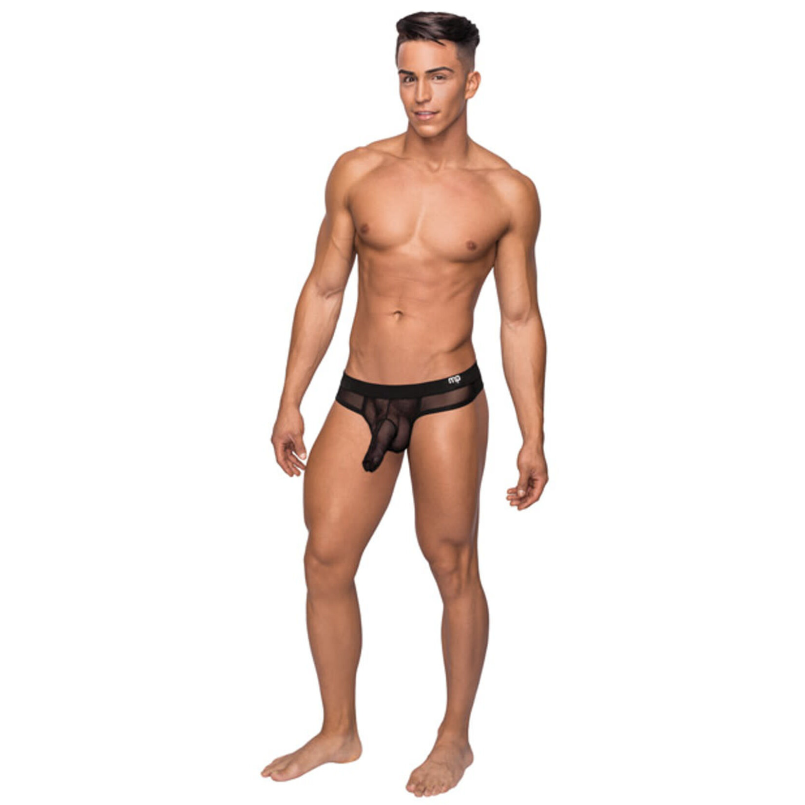 MALE POWER MALE POWER -  HOSE THONG BLACK S/M