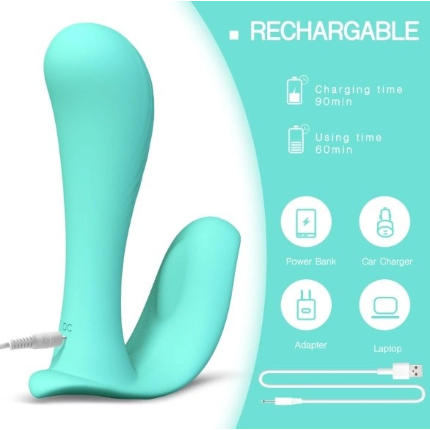 TRACY'S DOG TRACY's DOG - WEARABLE PANTY VIBRATOR WITH WIRELESS TEAL