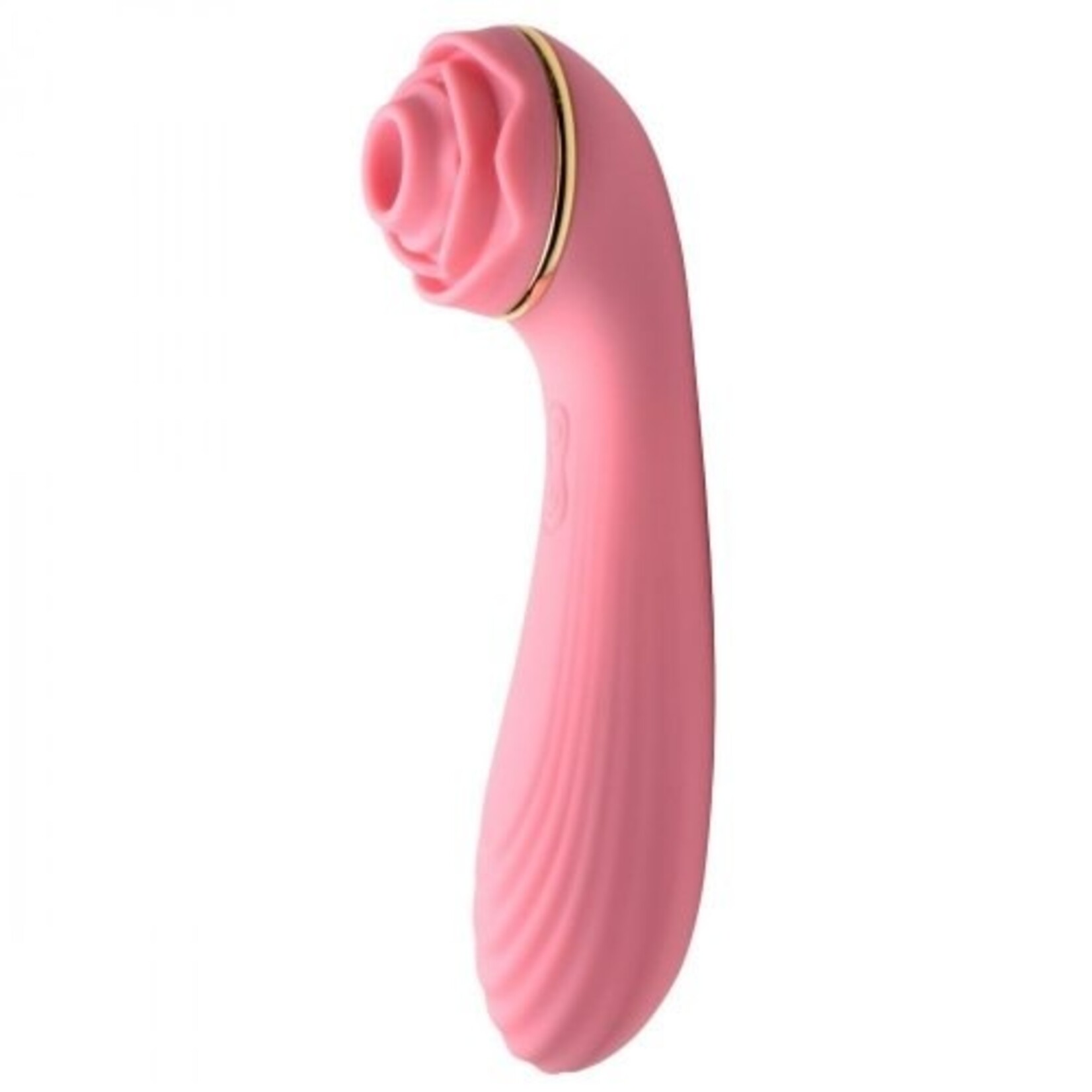 XR BRANDS BLOOMGASM PASSION PETALS 10X SILICONE SUCTION ROSE VIBRATOR - PINK
