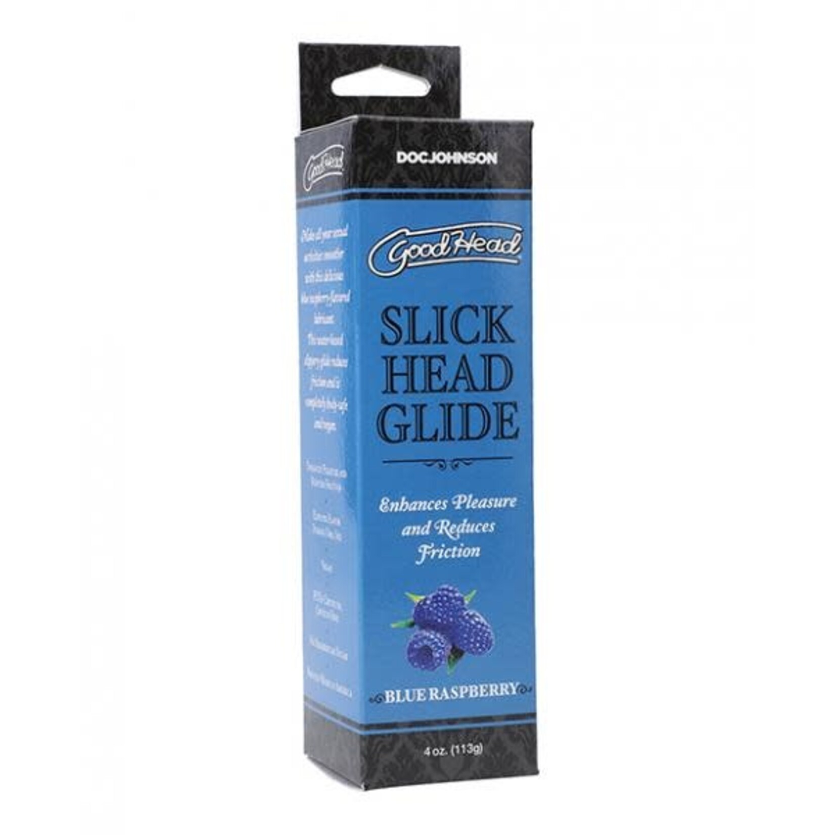 DOC JOHNSON GOODHEAD - SLICK HEAD GLIDE - BLUE RASPBERRY 4 OZ.