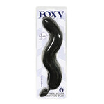 FOXY FOX TAIL SILICONE BUTT PLUG BLACK