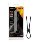 BLUSH BLUSH - STAY HARD - SILICONE LOOP COCK RING - BLACK