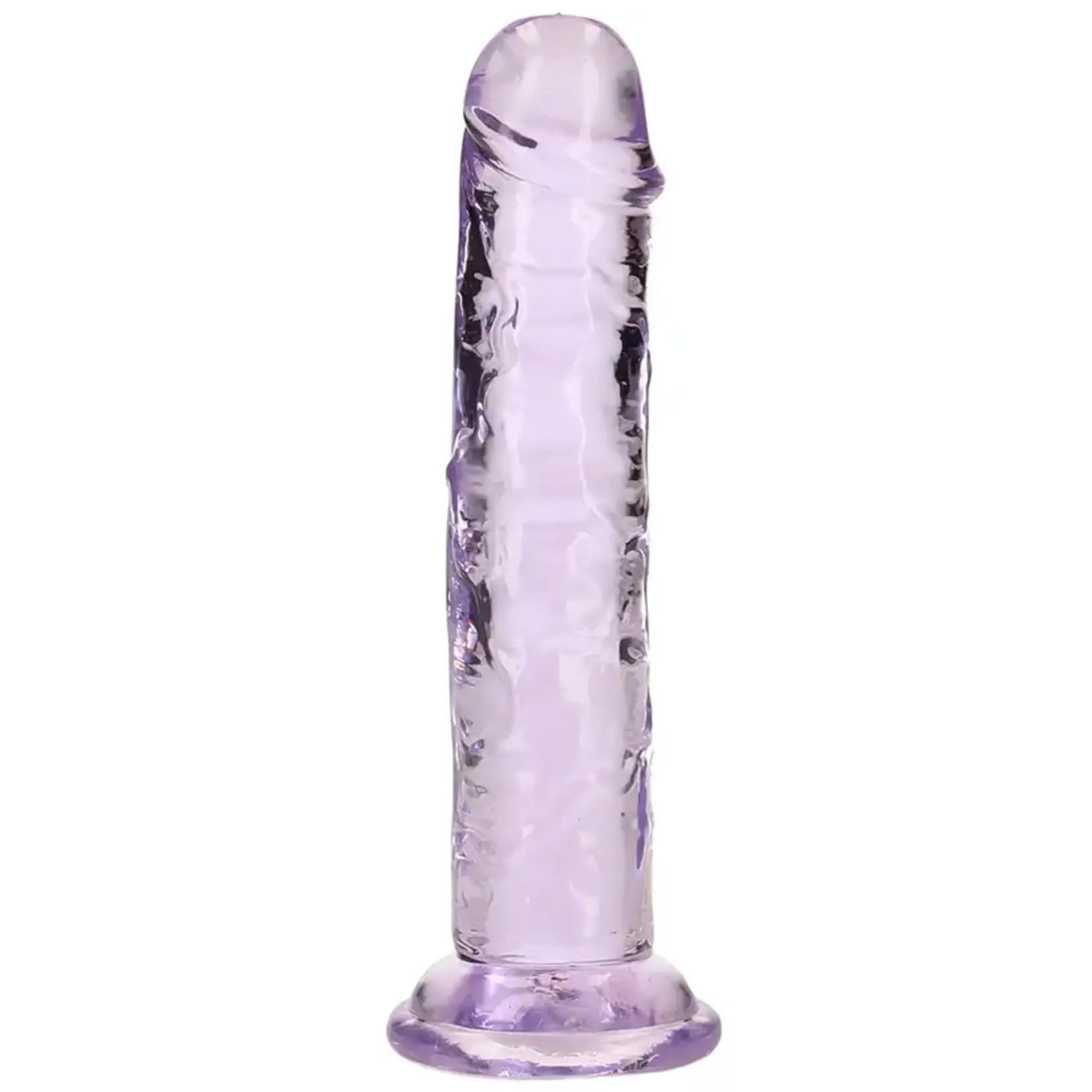 SHOTS REALROCK CRYSTAL CLEAR JELLY 6 INCH DILDO
