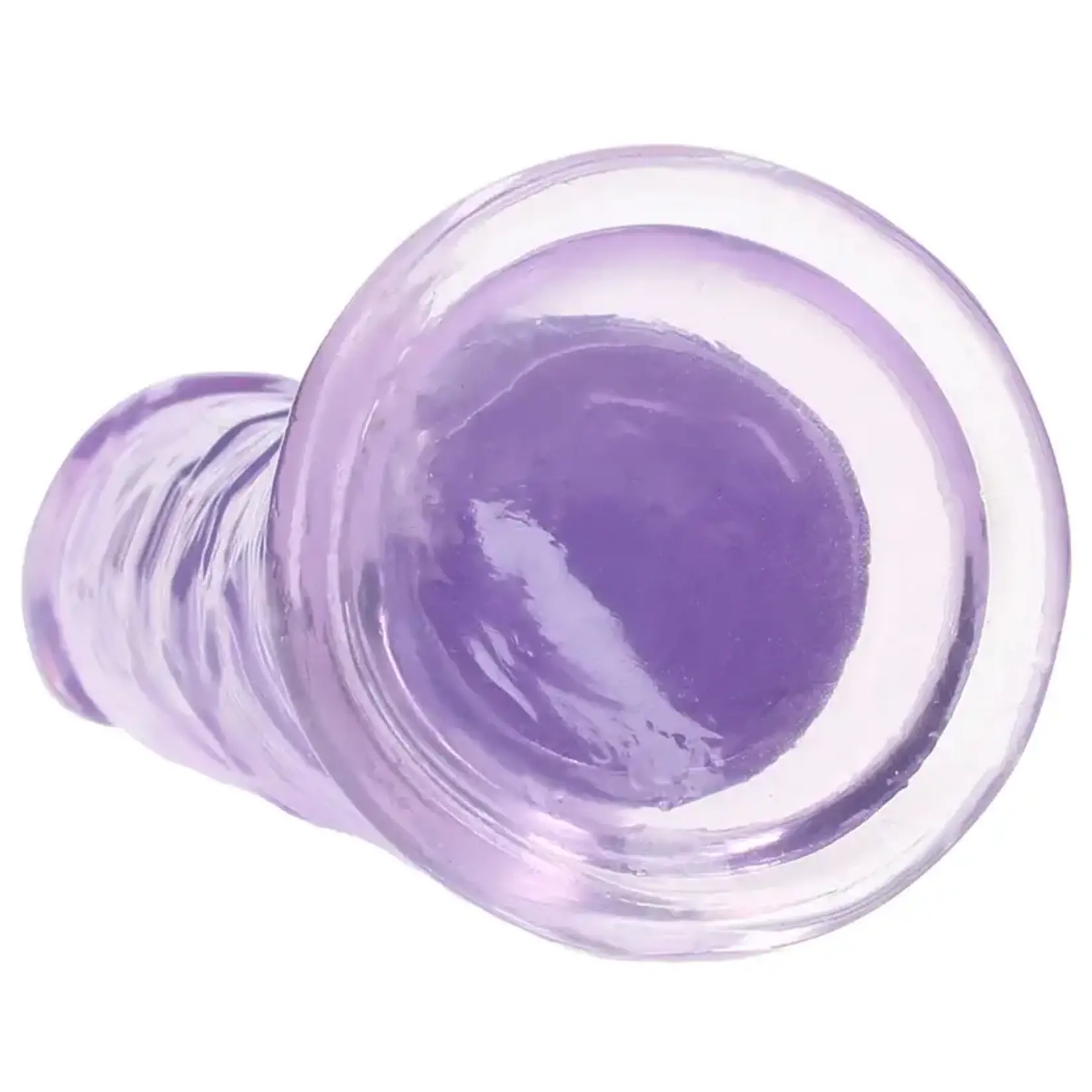SHOTS REALROCK CRYSTAL CLEAR JELLY 6 INCH DILDO