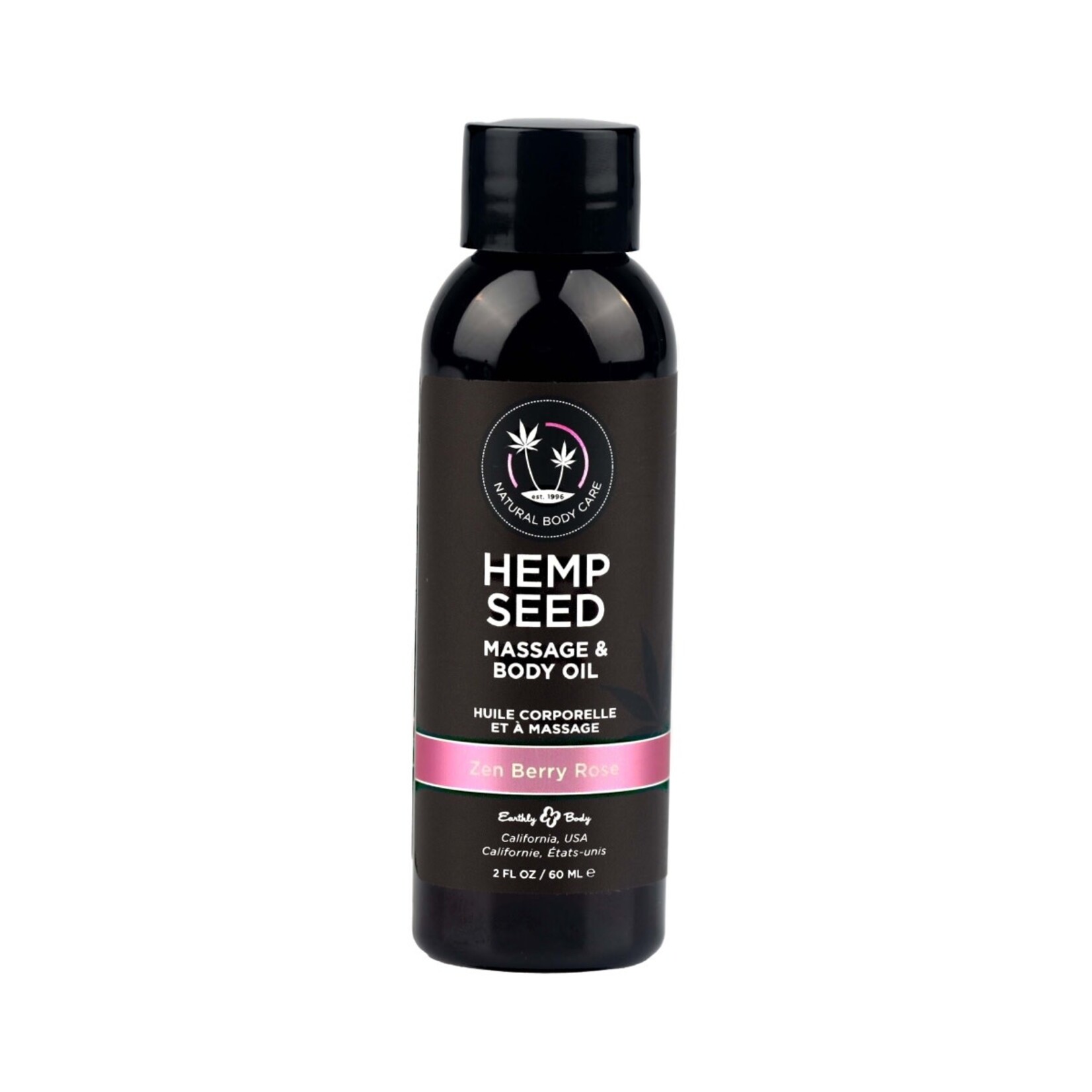 EARTHLY BODY EARTHLY BODY - HEMP SEED MASSAGE & BODY OIL ZEN BERRY ROSE 8 FL OZ / 237 ML