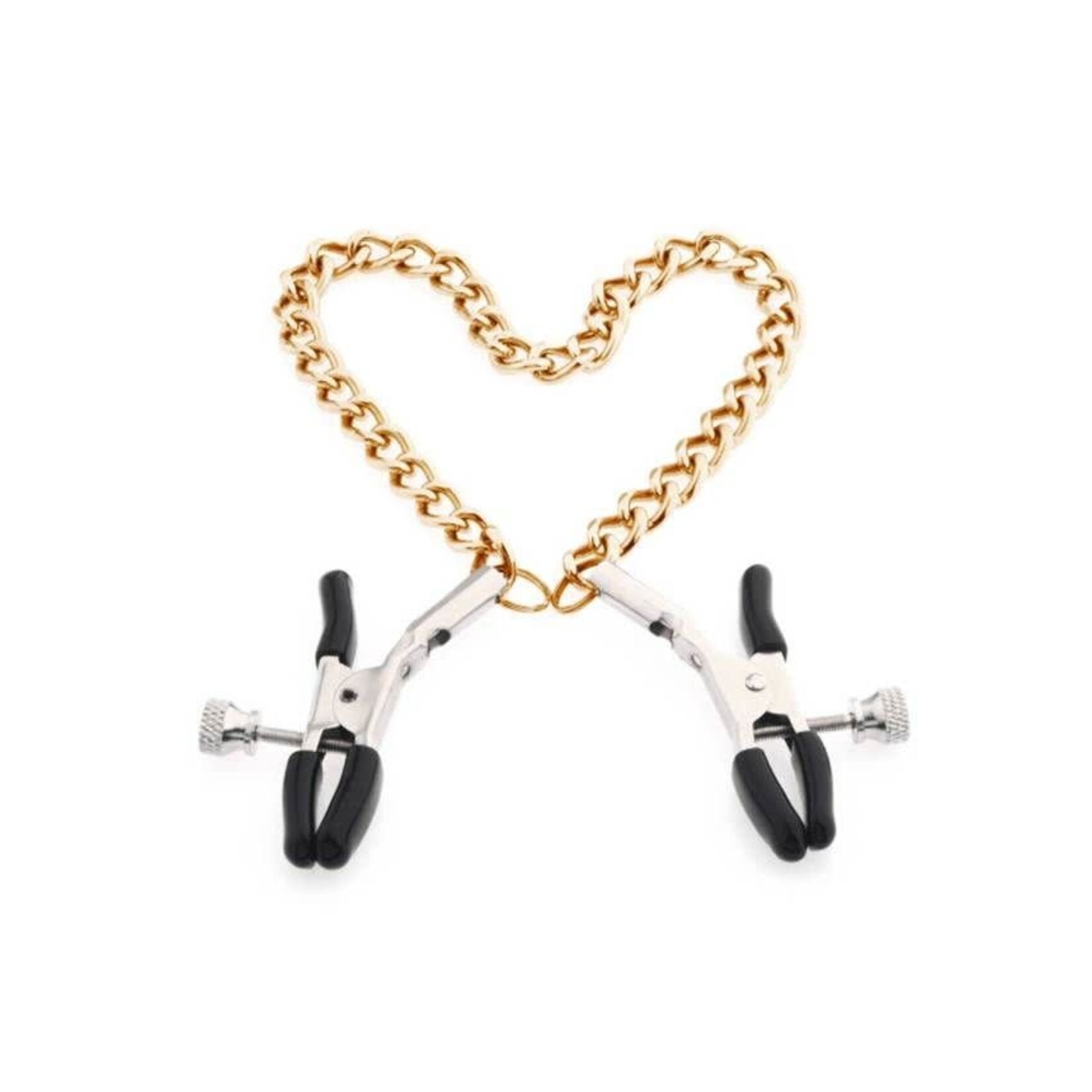 OH YEAH! -  GOLD CHAIN NIPPLE CLIPS EROTIC TOY ONE SIZE