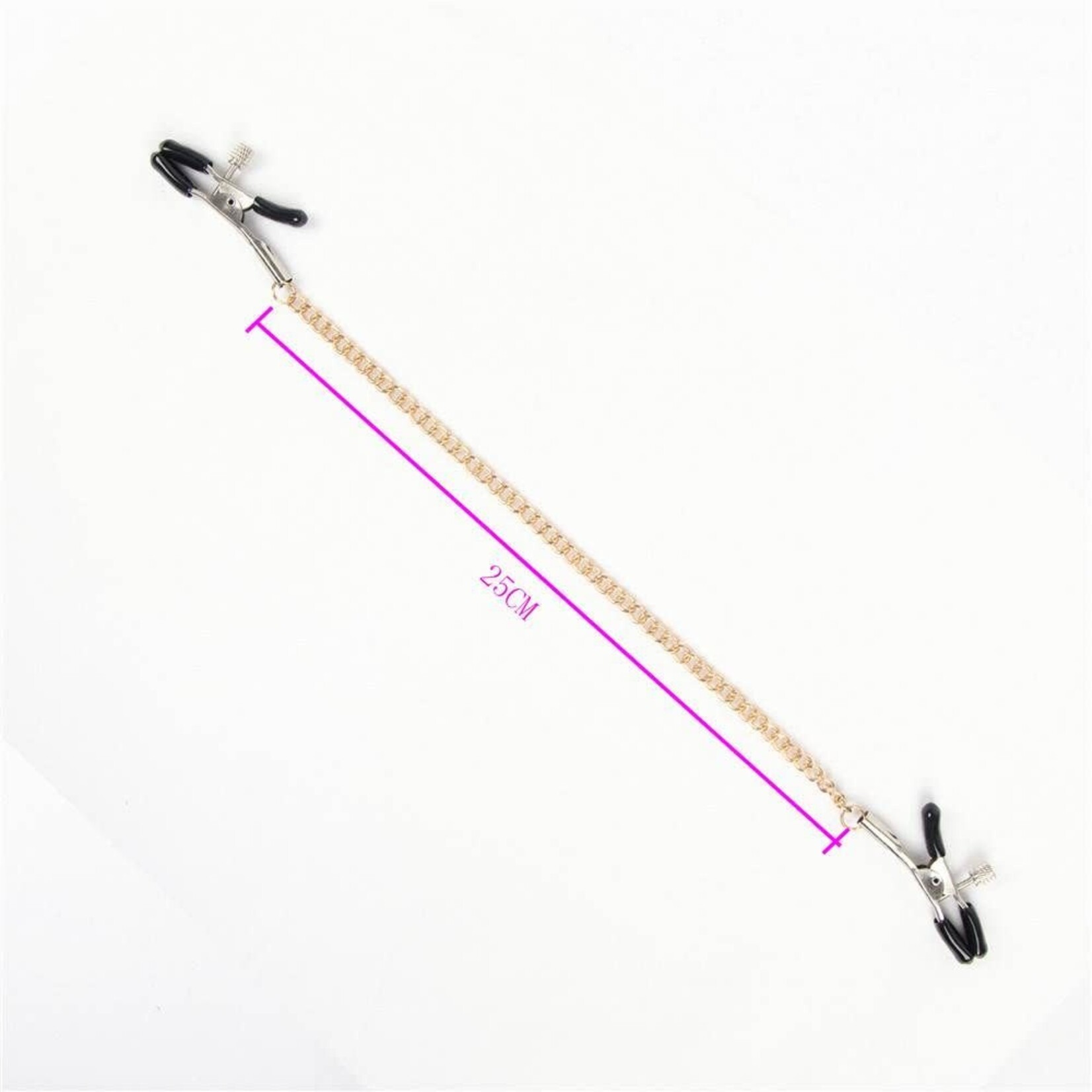 OH YEAH! -  GOLD CHAIN NIPPLE CLIPS EROTIC TOY ONE SIZE