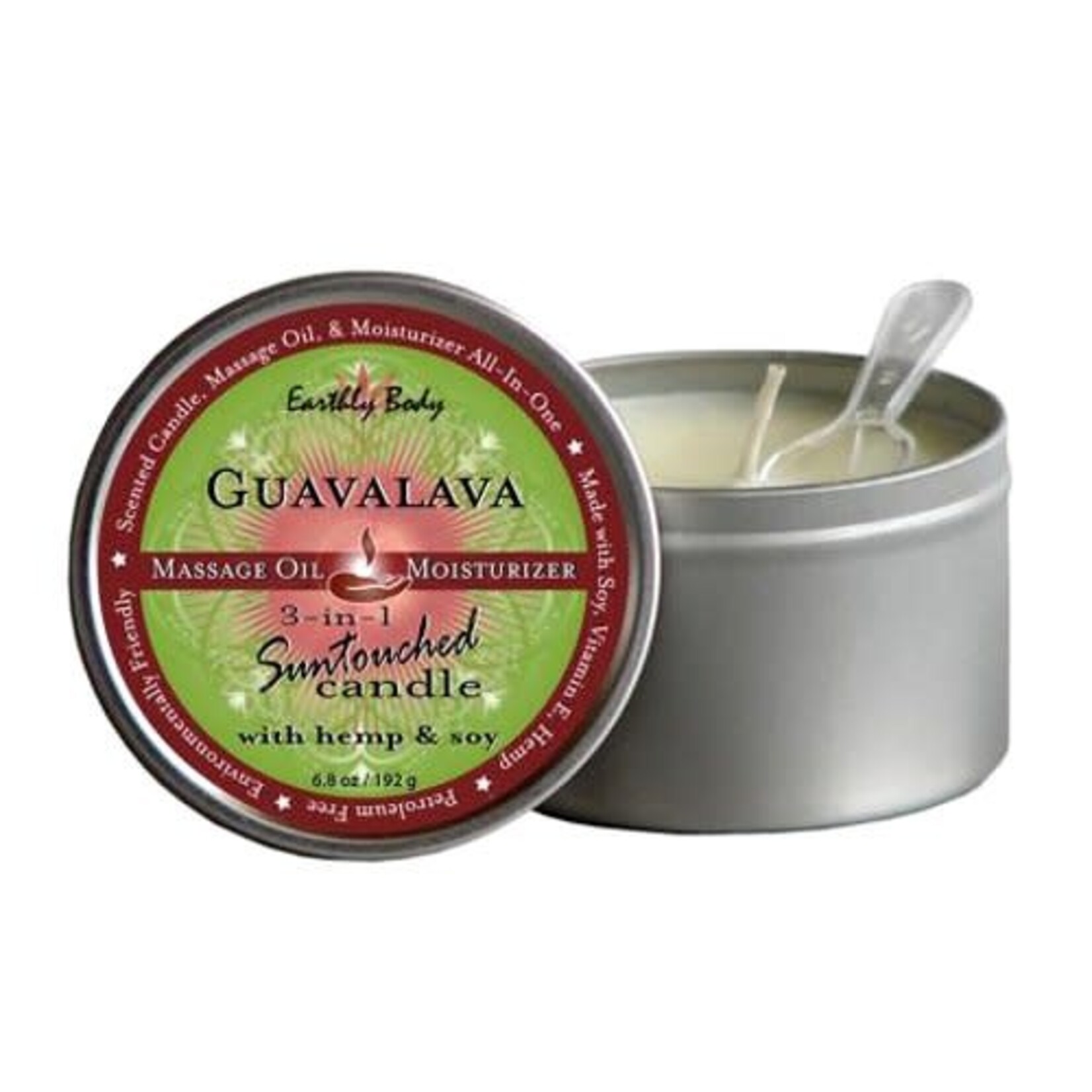 EARTHLY BODY EARTHLY BODY - ROUND CANDLES GUAVALAVA 6OZ.