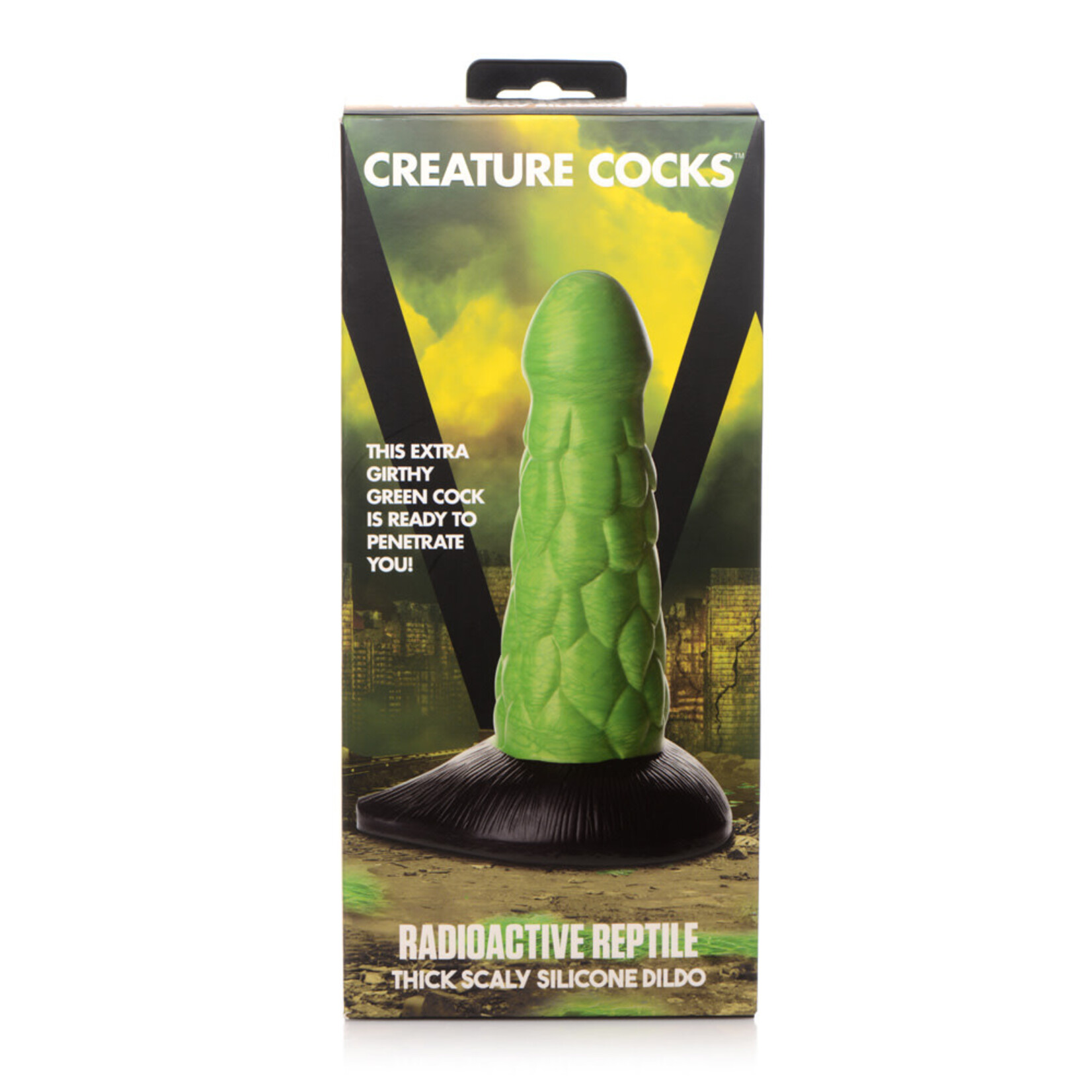 CREATURE COCKS CREATURE COCKS - RADIOACTIVE REPTILE THICK SCALY SILICONE DILDO