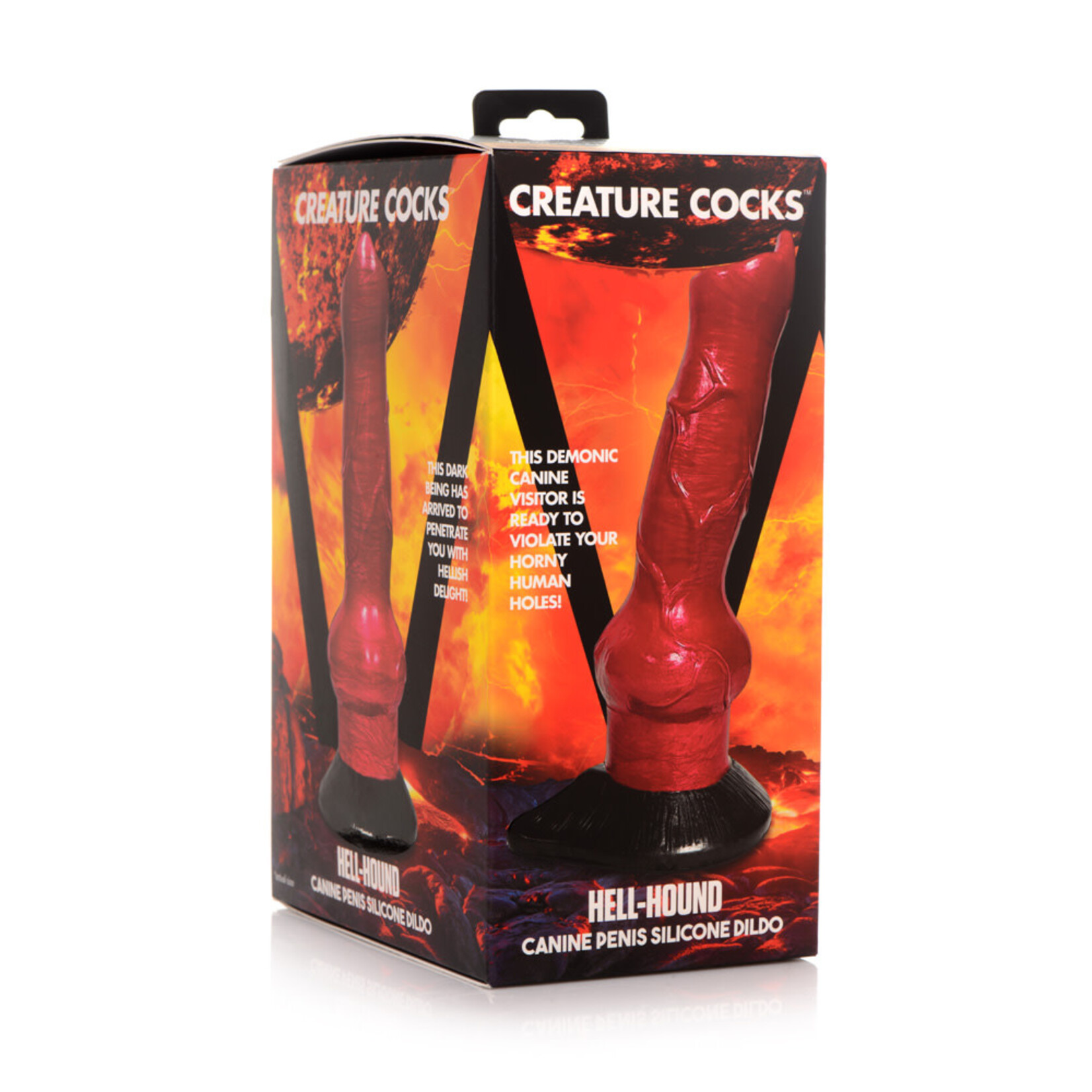 XR BRANDS CREATURE COCKS - HELL-HOUND CANINE PENIS SILICONE DILDO