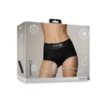 OUCH OUCH! BLACK VIBRATING STRAP-ON BRIEF XS/S