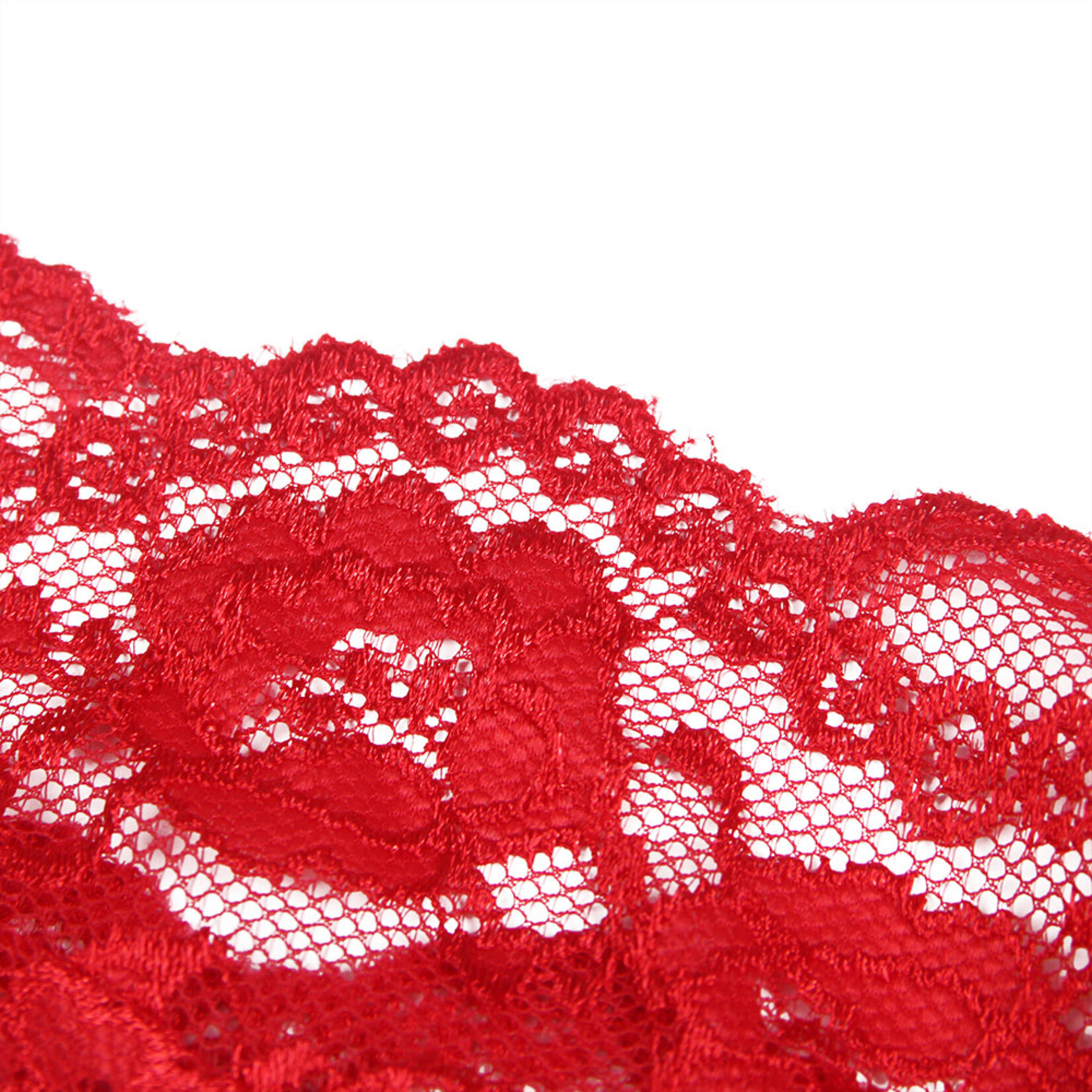 OH YEAH! -  SEXY RED CHRISTMAS TYPE LACE HALTER TEDDY LINGERIE XS-S
