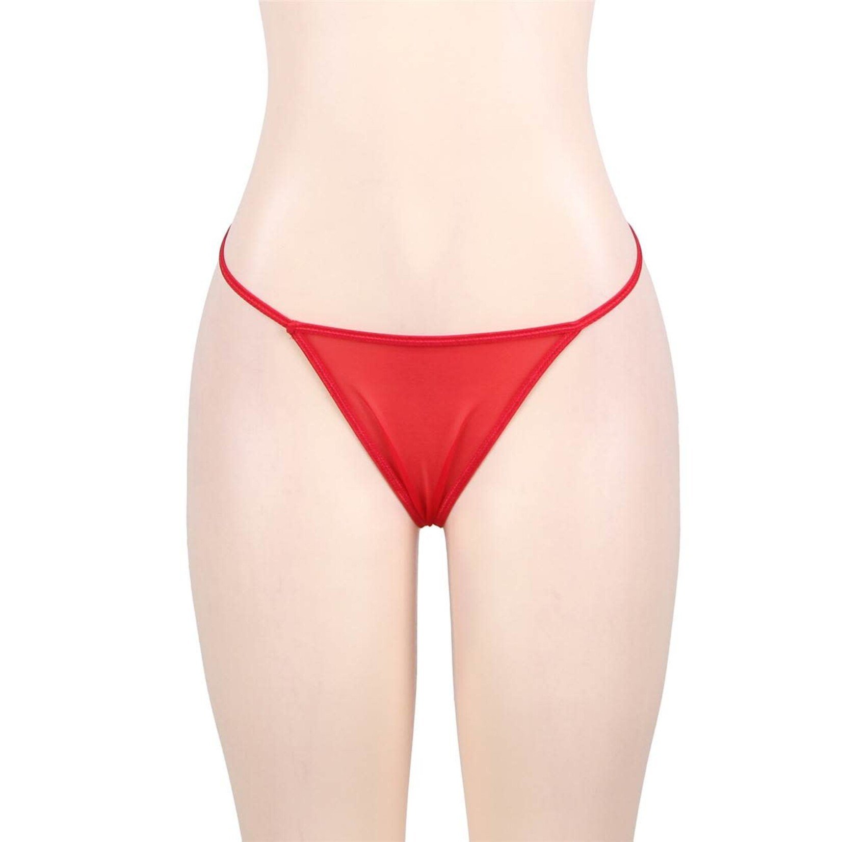 OH YEAH! -  RED SEXY LACE GARTER PANTY XS-S
