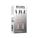 SELOPA SELOPA BEADED NIPPLE CLAMPS IN ROSE GOLD