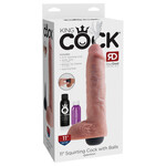 KING COCK KING COCK 11" SQUIRTING COCK WITH BALLS LIGHT