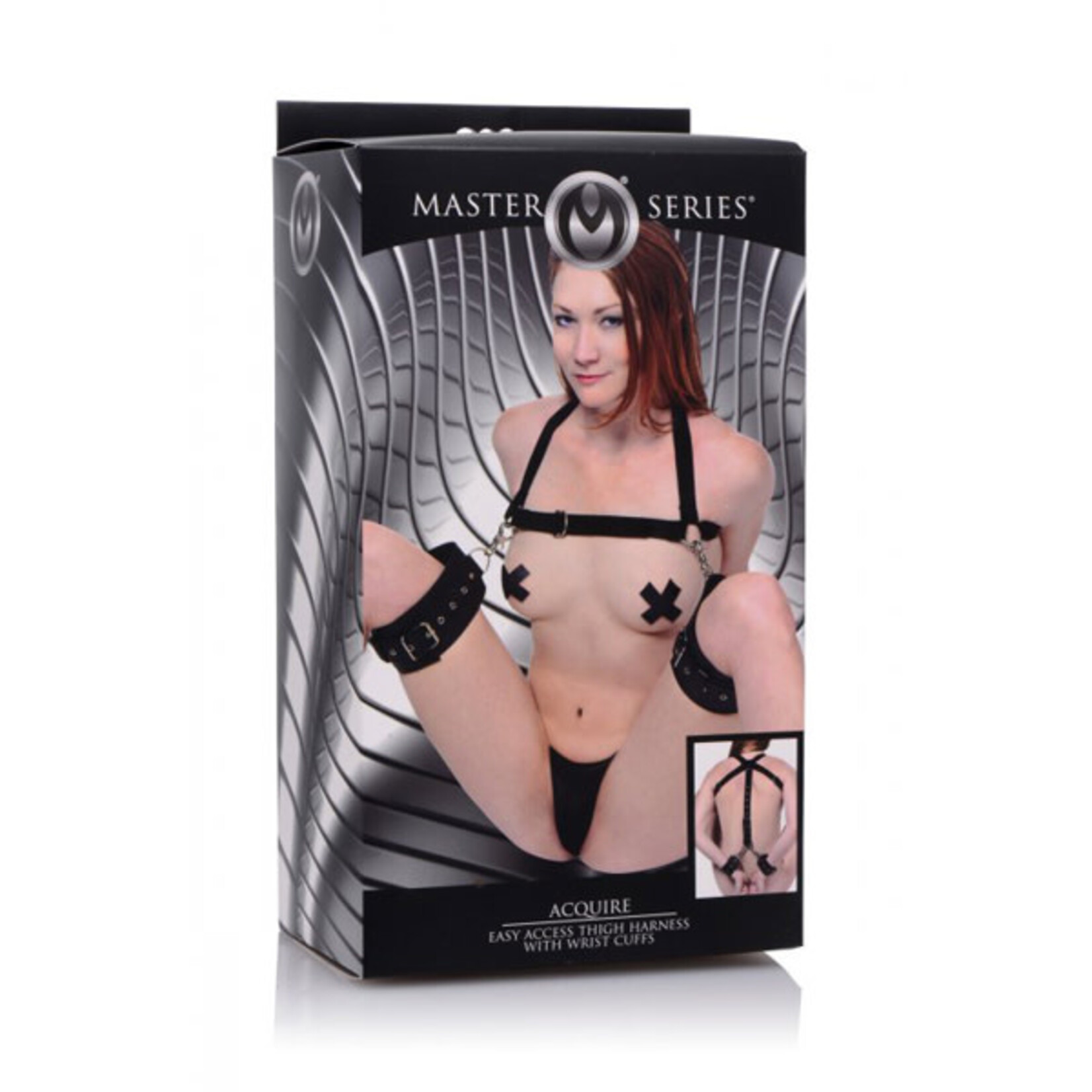 MASTER SERIES MASTER SERIES ACQUIRE THIGH HARNESS WITH CUFFS