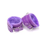 OH YEAH! -  PURPLE SM BONDAGE SEX LEATHER HANDCUFFS ONE SIZE