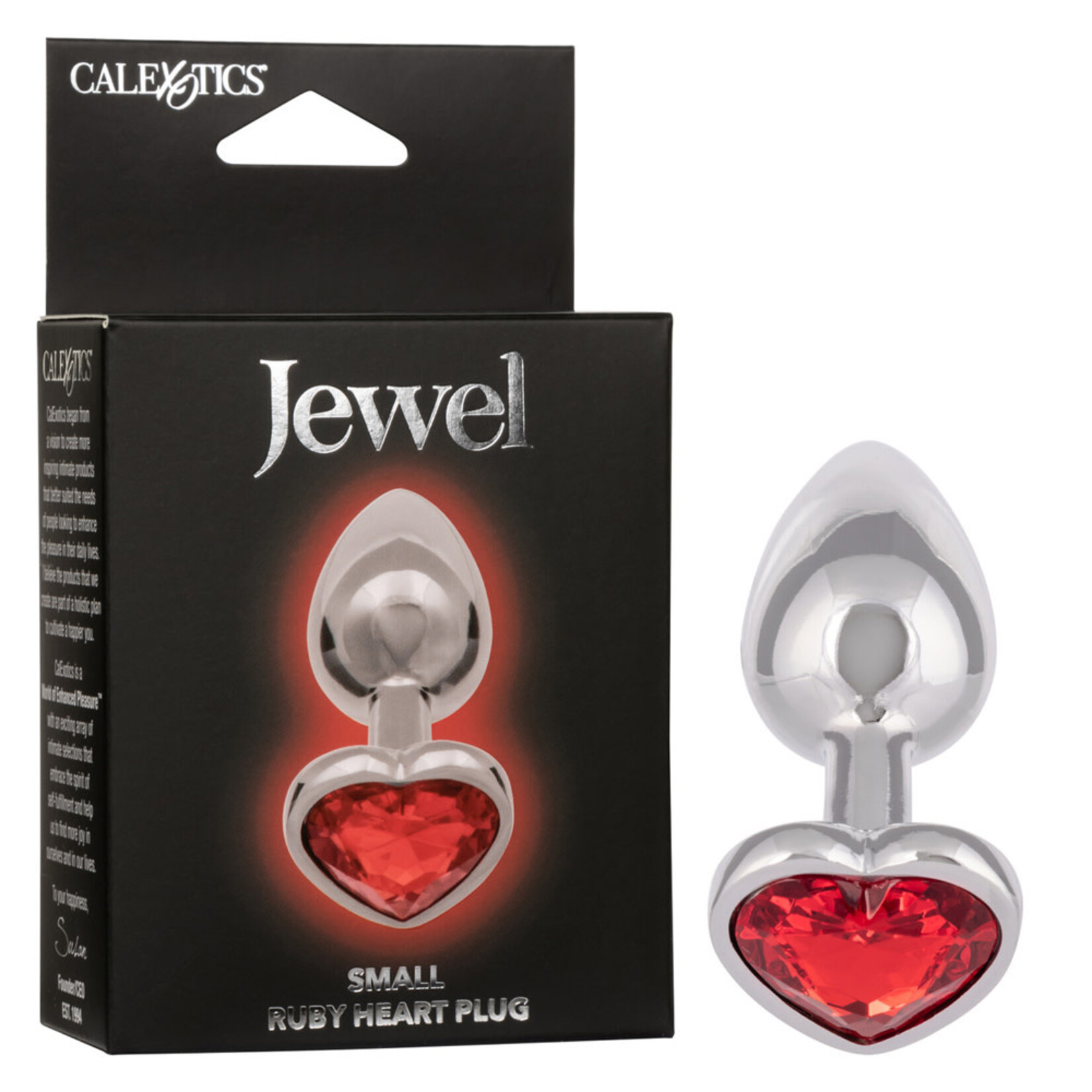 CALEXOTICS JEWEL SMALL RUBY HEART PLUG