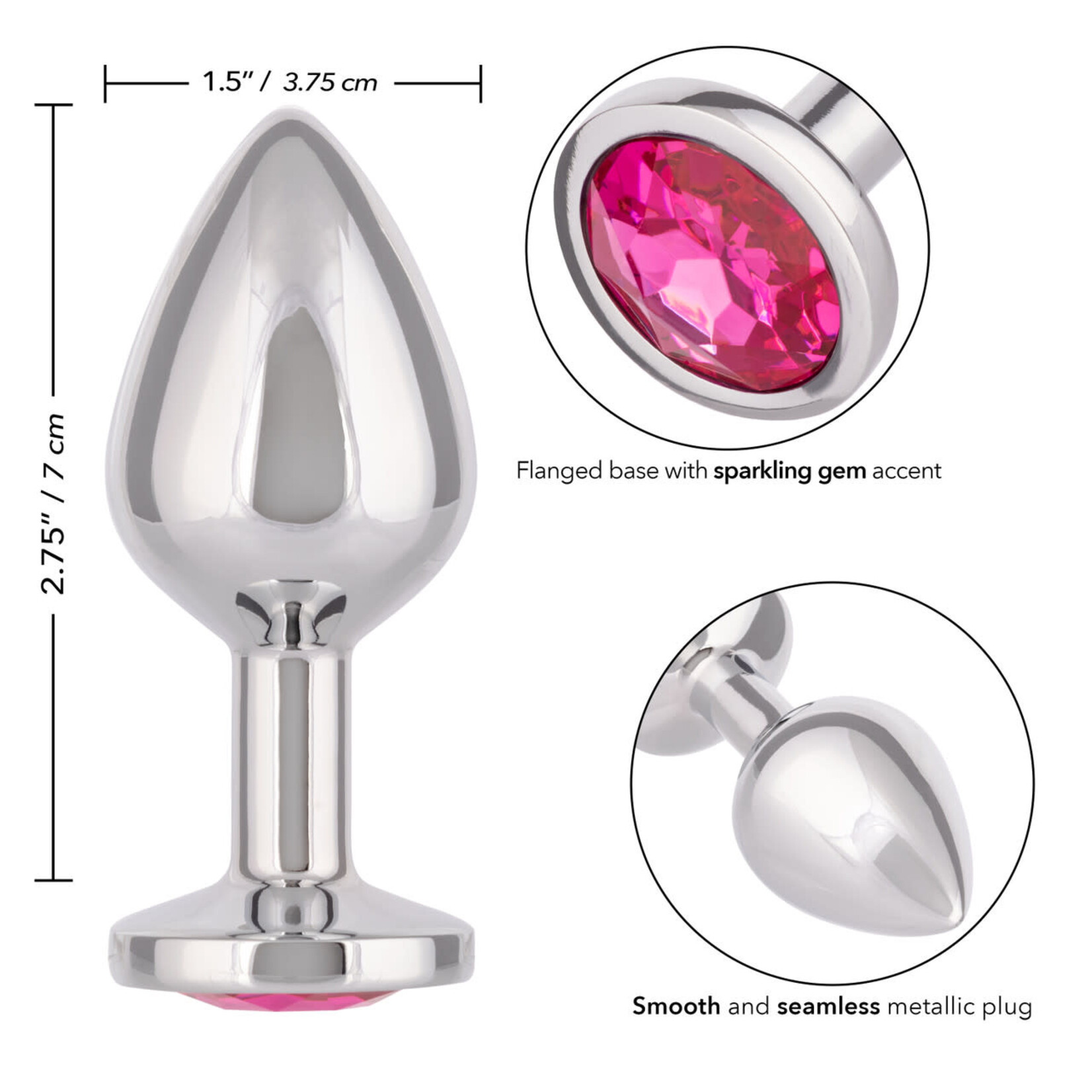 CALEXOTICS JEWEL LARGE ROSE PLUG