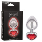 CALEXOTICS JEWEL LARGE RUBY HEART PLUG