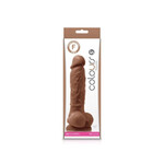 NS NOVELTIES COLOURS PLEASURES 5 INCH DILDO IN BROWN