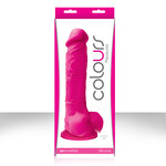 NS NOVELTIES LARGE SILICONE COLOURS DILDO IN PINK