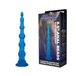 BLUE LINE 8.5 INCH ANAL BEADS WITH SUCTION BASE
